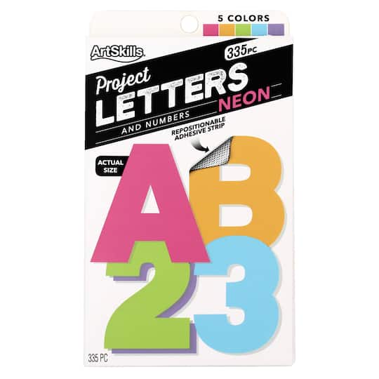 ArtSkills&#xAE; 2.5&#x22; Neon 335 Piece Paper Poster Letter Set